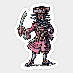 Pirate Bluebeard! Sticker